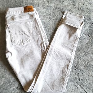 Abercrombie & Fitch Super Skinny white jea…